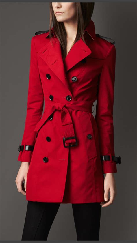 burberry trench coat women red|burberry trench coat sale outlet.